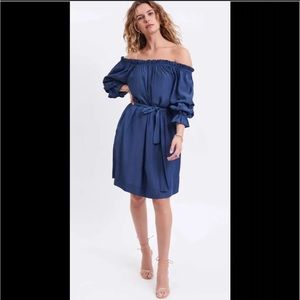 Mersea Tulum ruffle sleeve dress
